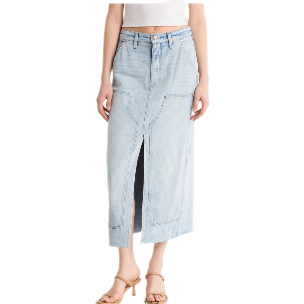 Anthropologie Pistola Women's Alice Workwear High Rise Denim Skirt Size 26 (4)